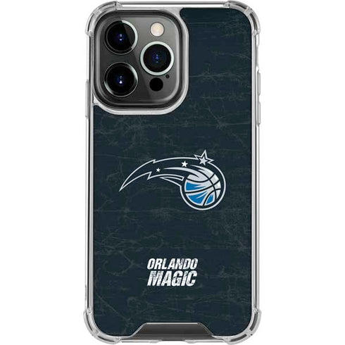 NBA Orlando Magic Black Secondary Logo iPhone 16 Pro Clear Case